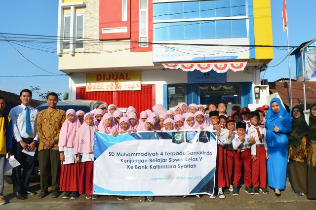 Kunjungan Belajar SD Muhammadiyah 4 Terpadu Samarinda - Bank Kaltimtara Syariah Sempaja